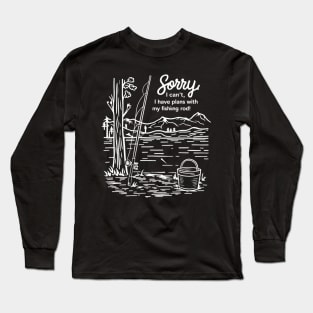 A day with my fishing road, fishing Long Sleeve T-Shirt